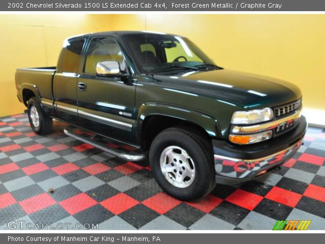 2002 Chevrolet Silverado 1500 LS Extended Cab 4x4 in Forest Green Metallic