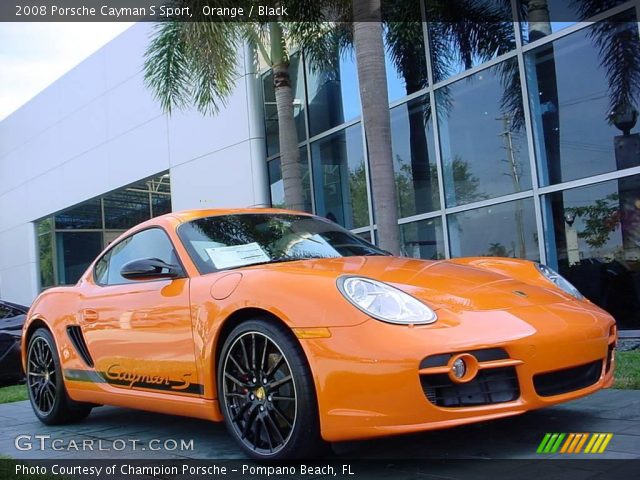 2008 Porsche Cayman S Sport in Orange