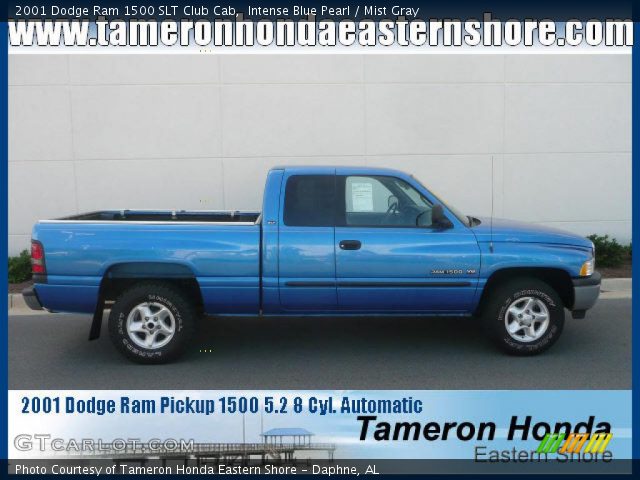 2001 Dodge Ram 1500 SLT Club Cab in Intense Blue Pearl