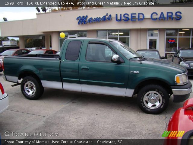 1999 Ford F150 XL Extended Cab 4x4 in Woodland Green Metallic