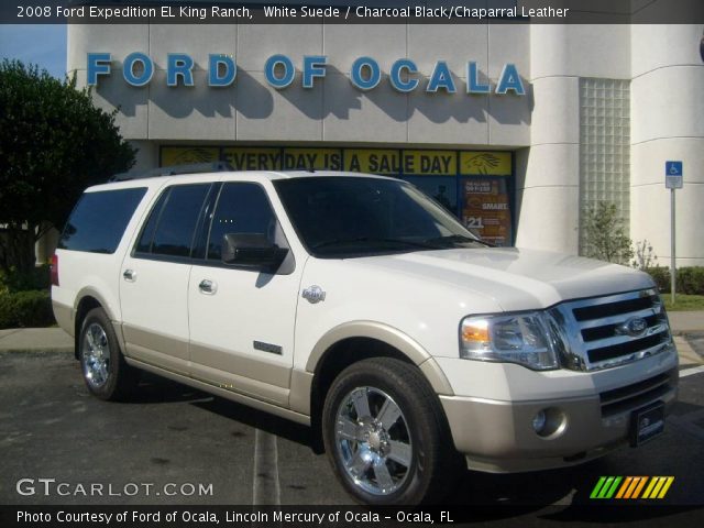 2008 Ford Expedition EL King Ranch in White Suede