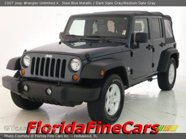 2007 Jeep Wrangler Unlimited X in Steel Blue Metallic