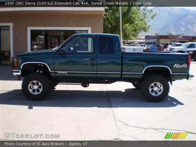 1995 GMC Sierra 1500 SLE Extended Cab 4x4 in Forest Green Metallic