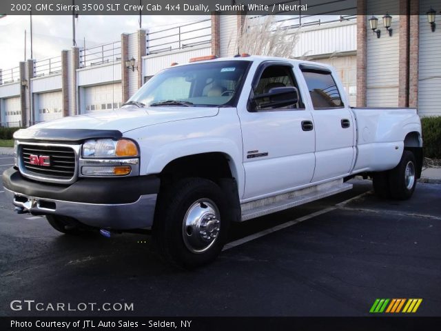 2002 GMC Sierra 3500 SLT Crew Cab 4x4 Dually in Summit White