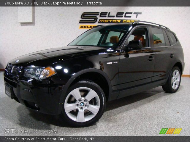 2006 BMW X3 3.0i in Black Sapphire Metallic