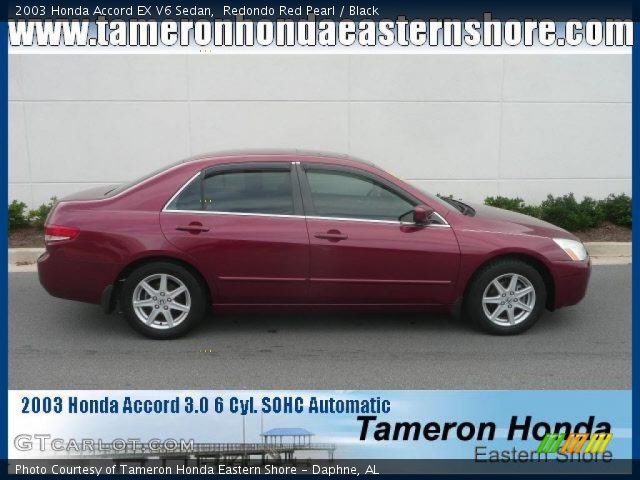 2003 Honda Accord EX V6 Sedan in Redondo Red Pearl