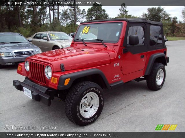 2006 Jeep Wrangler X 4x4 in Flame Red