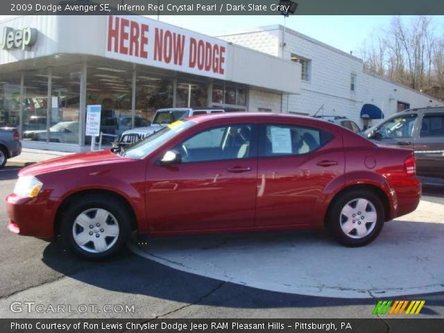 2009 Dodge Avenger SE in Inferno Red Crystal Pearl