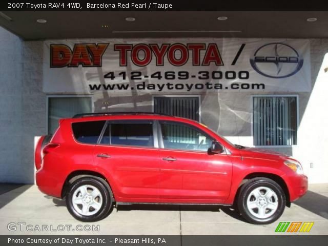 2007 Toyota RAV4 4WD in Barcelona Red Pearl