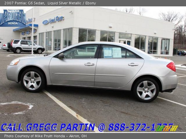 2007 Pontiac G6 Sedan in Liquid Silver Metallic