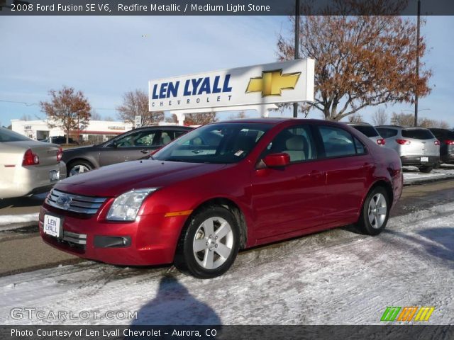 2008 Ford Fusion SE V6 in Redfire Metallic