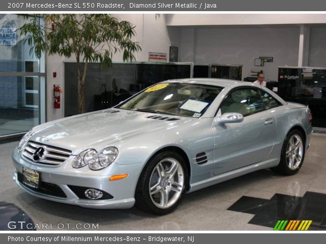 2007 Mercedes-Benz SL 550 Roadster in Diamond Silver Metallic