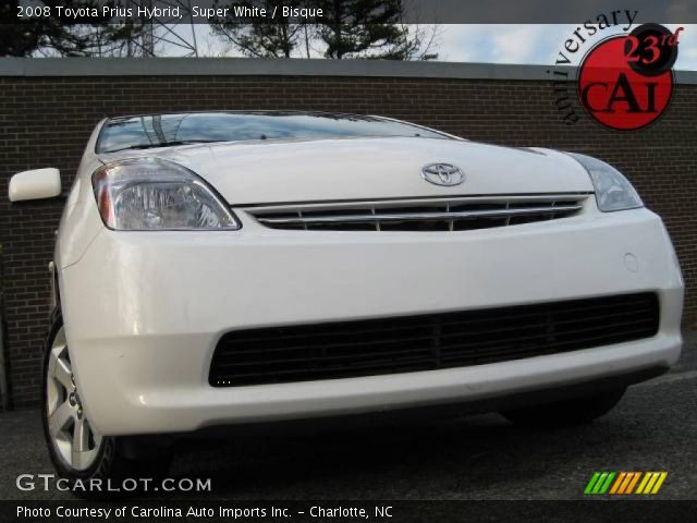 2008 Toyota Prius Hybrid in Super White