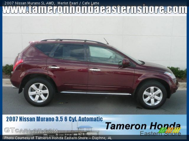 2007 Nissan Murano SL AWD in Merlot Pearl