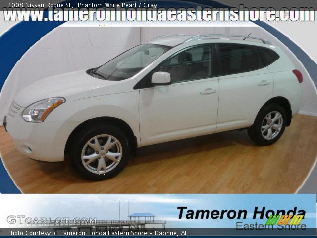 2008 Nissan Rogue SL in Phantom White Pearl