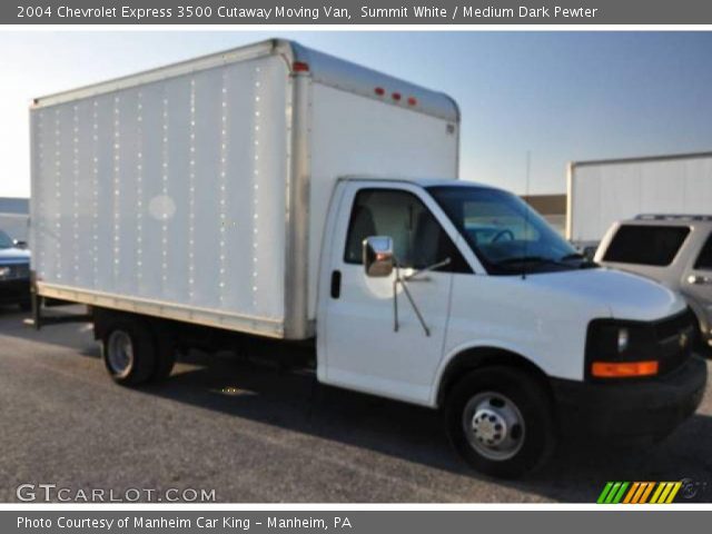 2004 Chevrolet Express 3500 Cutaway Moving Van in Summit White