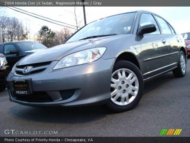 2004 Honda Civic LX Sedan in Magnesium Metallic