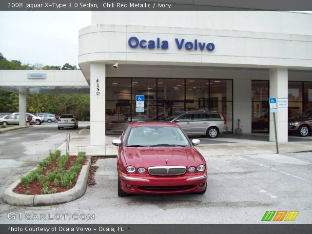 2008 Jaguar X-Type 3.0 Sedan in Chili Red Metallic