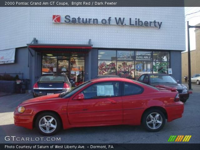 2000 Pontiac Grand Am GT Coupe in Bright Red