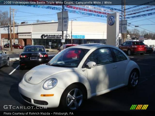 2008 Volkswagen New Beetle Triple White Coupe in Campanella White