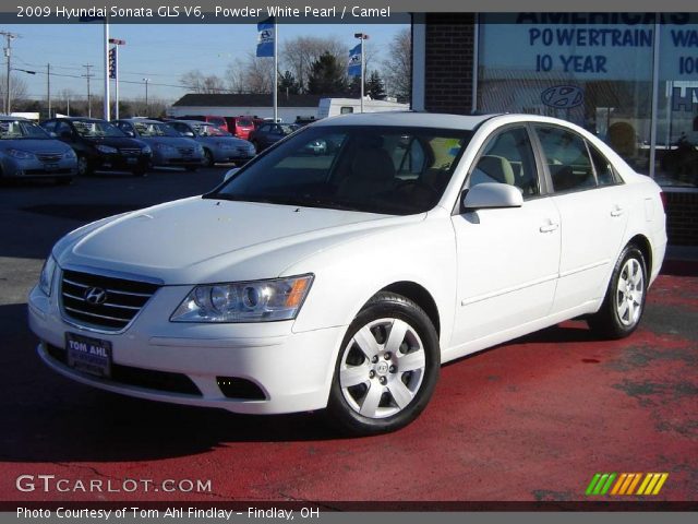 2009 Hyundai Sonata GLS V6 in Powder White Pearl