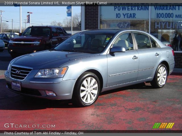 2009 Hyundai Sonata Limited V6 in Medium Silver Blue
