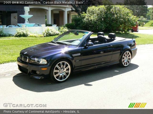 2005 BMW M3 Convertible in Carbon Black Metallic