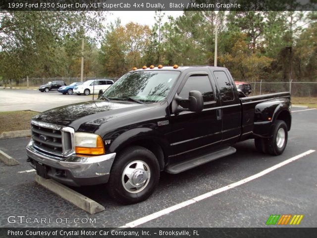 1999 Ford F350 Super Duty XLT SuperCab 4x4 Dually in Black