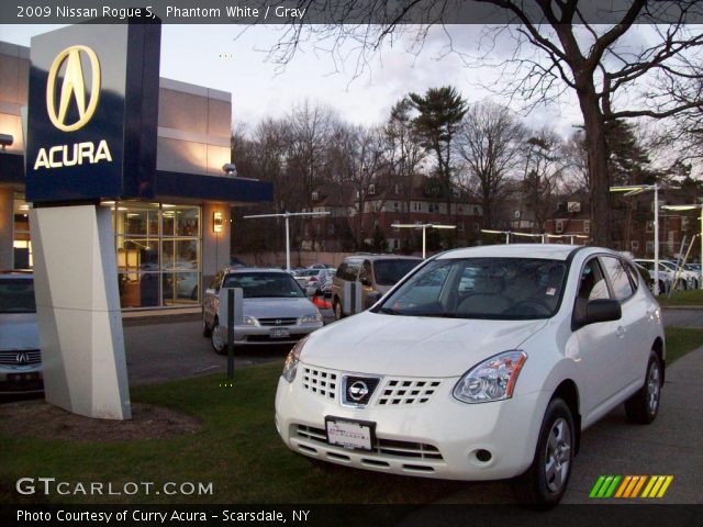2009 Nissan Rogue S in Phantom White