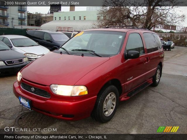 2000 Nissan Quest GXE in Sunset Red
