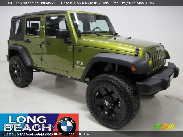 2008 Jeep Wrangler Unlimited X in Rescue Green Metallic