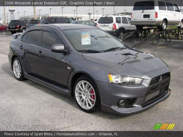 2008 Mitsubishi Lancer Evolution GSR in Graphite Gray Pearl
