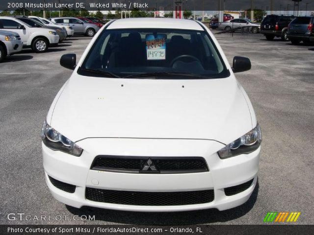 2008 Mitsubishi Lancer DE in Wicked White