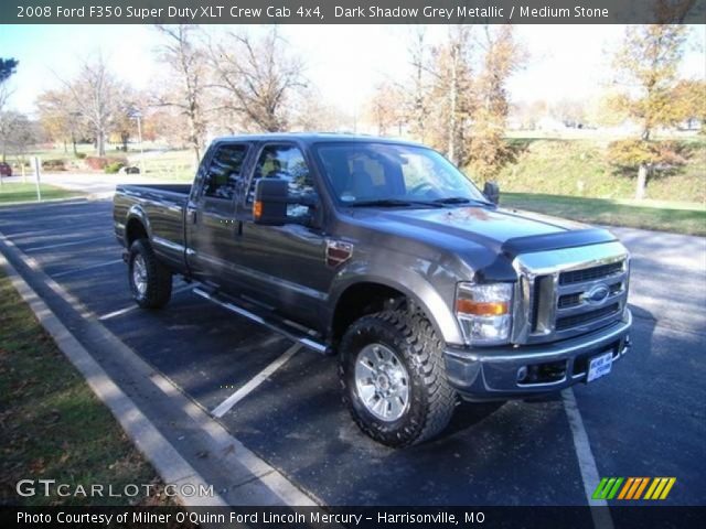 2008 Ford F350 Super Duty XLT Crew Cab 4x4 in Dark Shadow Grey Metallic