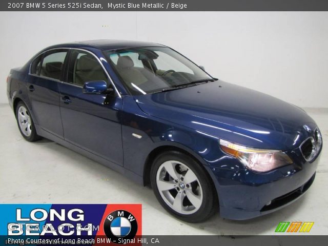 2007 BMW 5 Series 525i Sedan in Mystic Blue Metallic