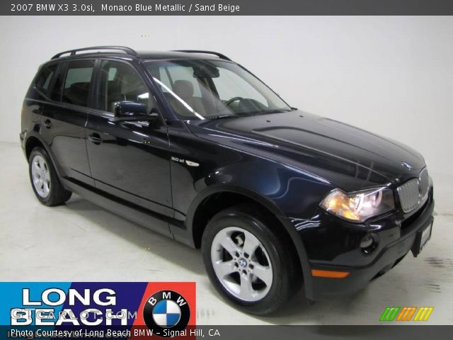 2007 BMW X3 3.0si in Monaco Blue Metallic