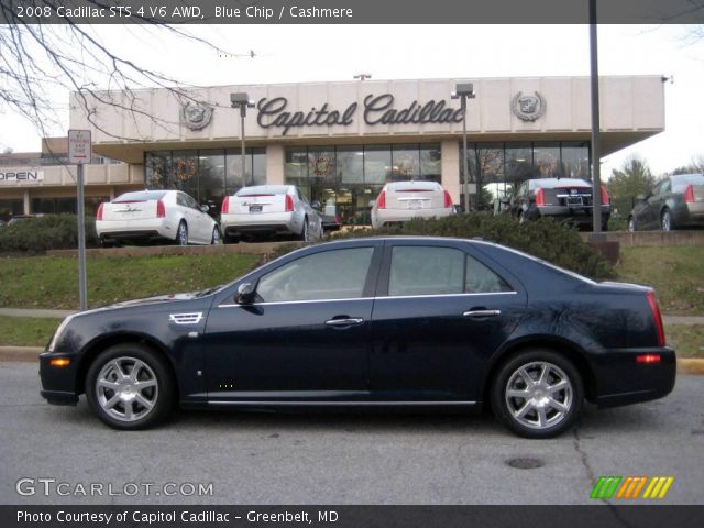 2008 Cadillac STS 4 V6 AWD in Blue Chip
