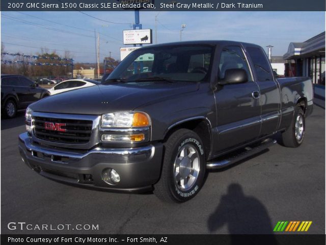 2007 GMC Sierra 1500 Classic SLE Extended Cab in Steel Gray Metallic