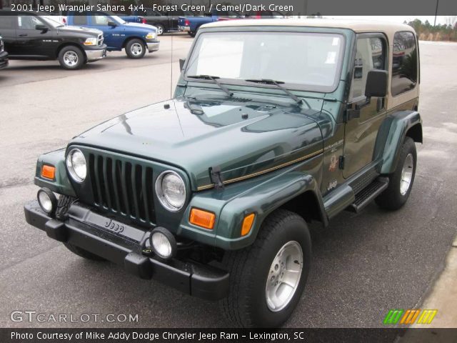 2001 Jeep Wrangler Sahara 4x4 in Forest Green