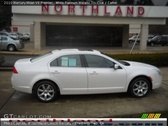 2010 Mercury Milan V6 Premier in White Platinum Metallic Tri-Coat