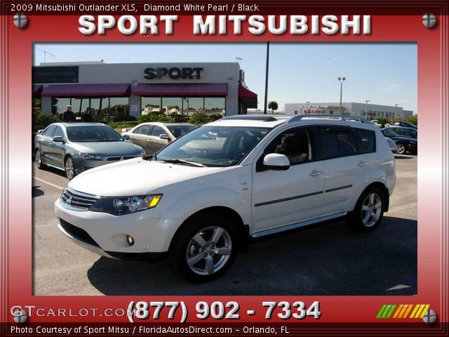 2009 Mitsubishi Outlander XLS in Diamond White Pearl