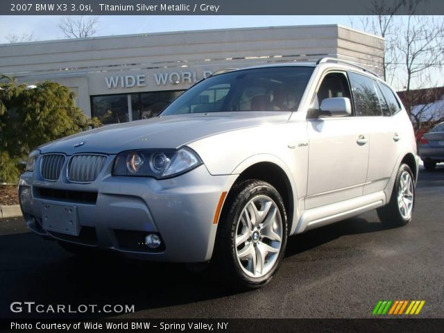 2007 BMW X3 3.0si in Titanium Silver Metallic