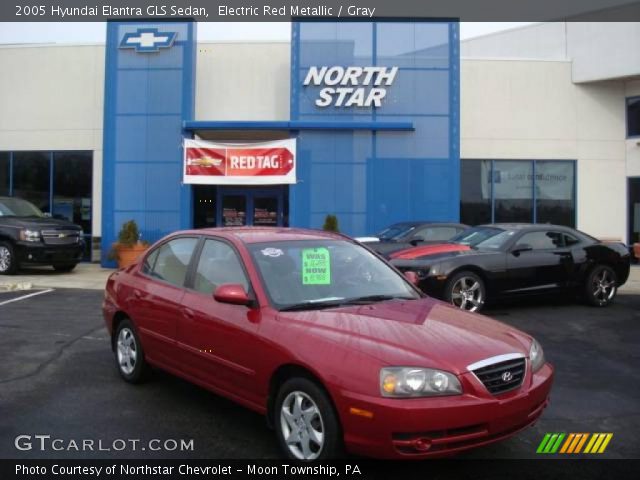 2005 Hyundai Elantra GLS Sedan in Electric Red Metallic