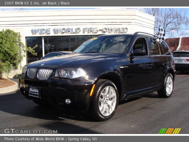 2007 BMW X3 3.0si in Jet Black