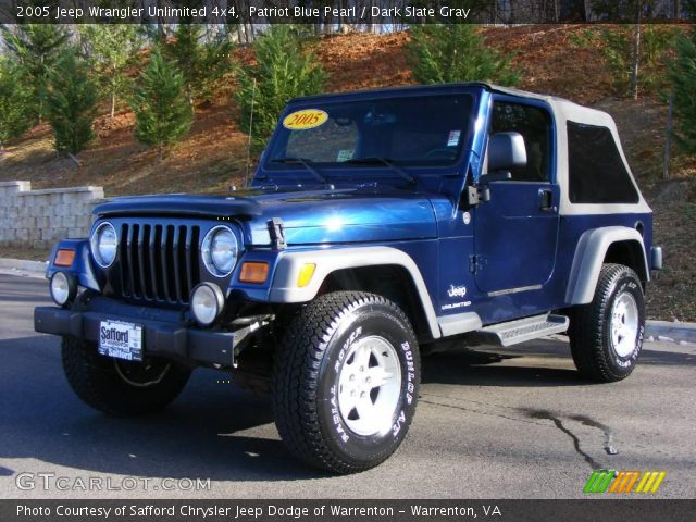 2005 Jeep Wrangler Unlimited 4x4 in Patriot Blue Pearl