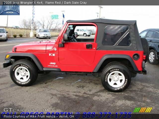 2006 Jeep Wrangler X 4x4 in Flame Red