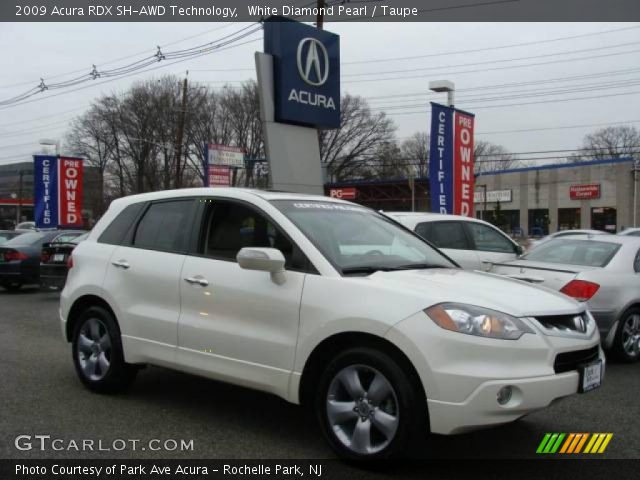 2009 Acura RDX SH-AWD Technology in White Diamond Pearl