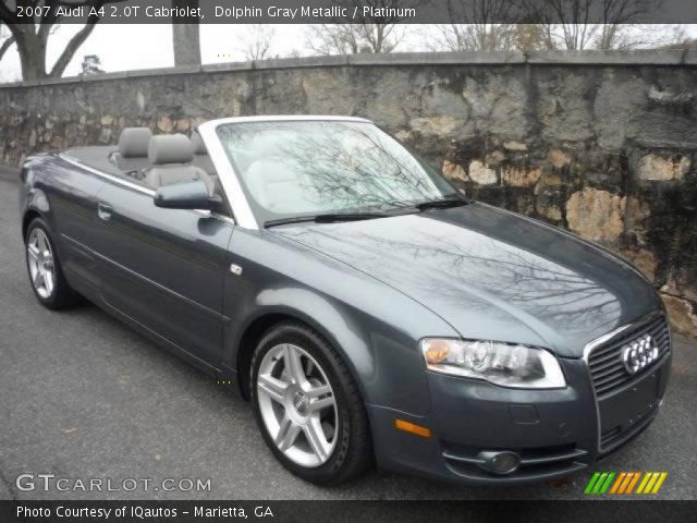 2007 Audi A4 2.0T Cabriolet in Dolphin Gray Metallic