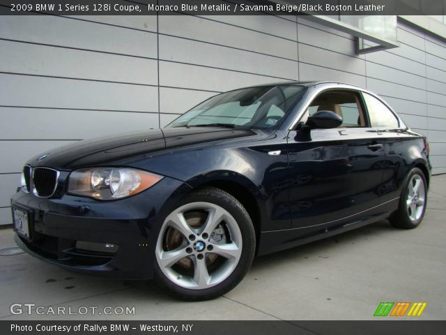 2009 BMW 1 Series 128i Coupe in Monaco Blue Metallic