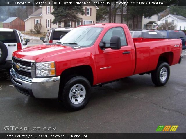 2010 Chevrolet Silverado 3500HD Work Truck Regular Cab 4x4 in Victory Red